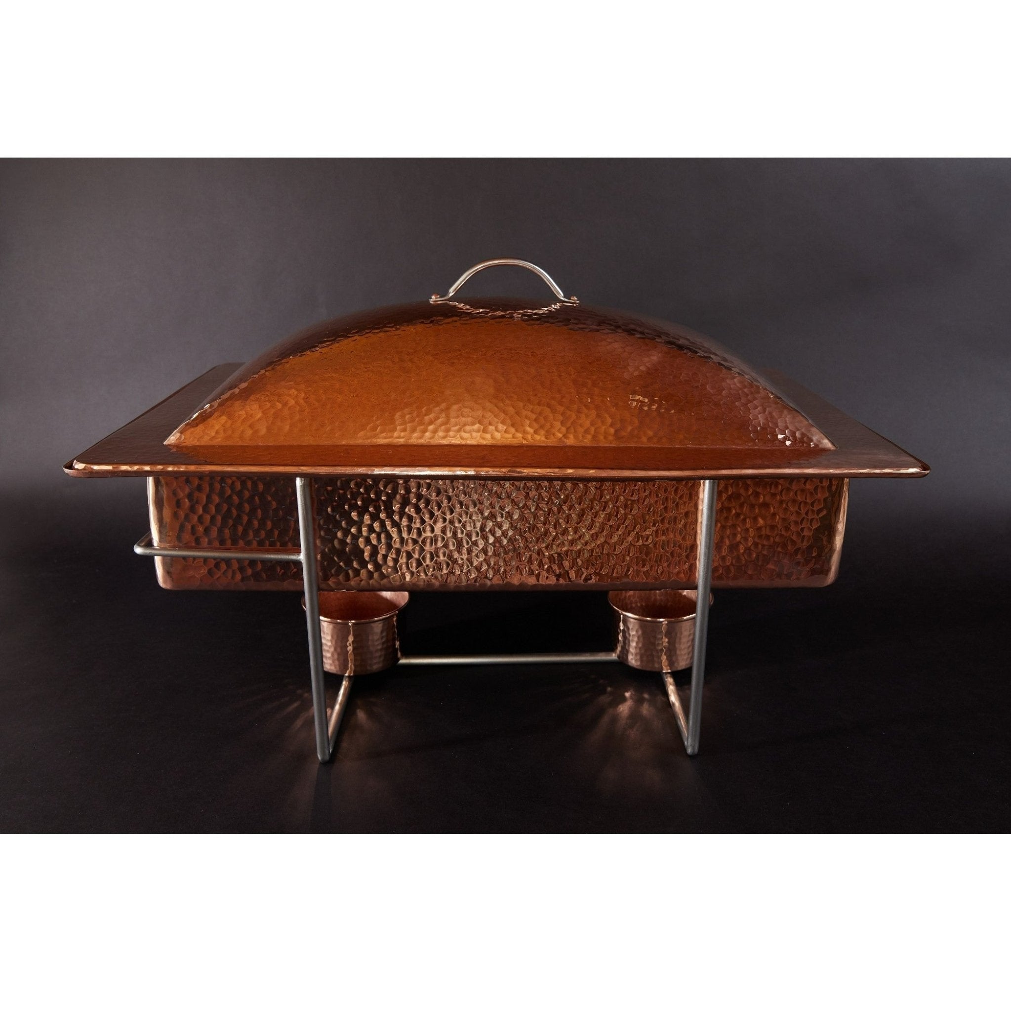 Sertodo Syracuse Rectangular Copper Chafer, 8 qt