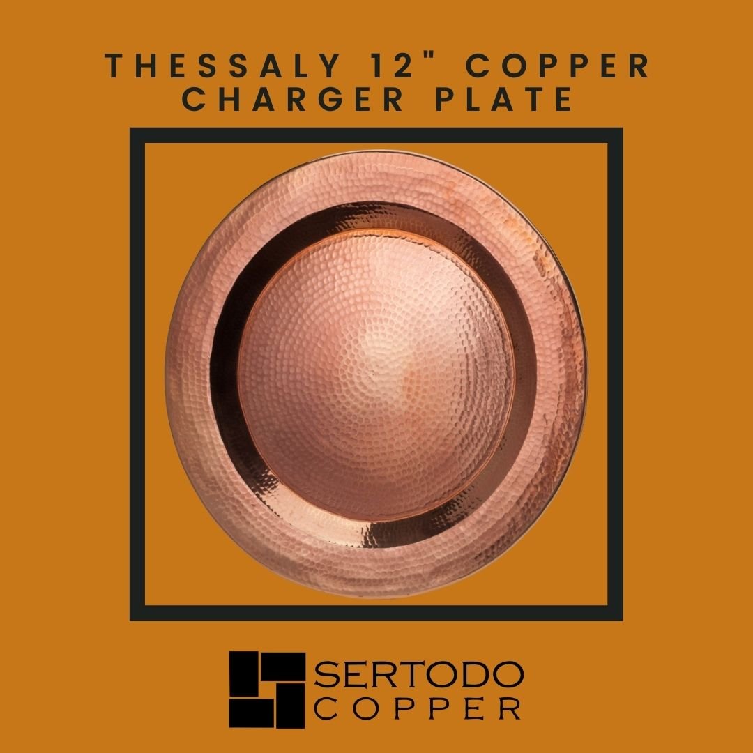 Sertodo Thessaly 12 Copper Charger Plate