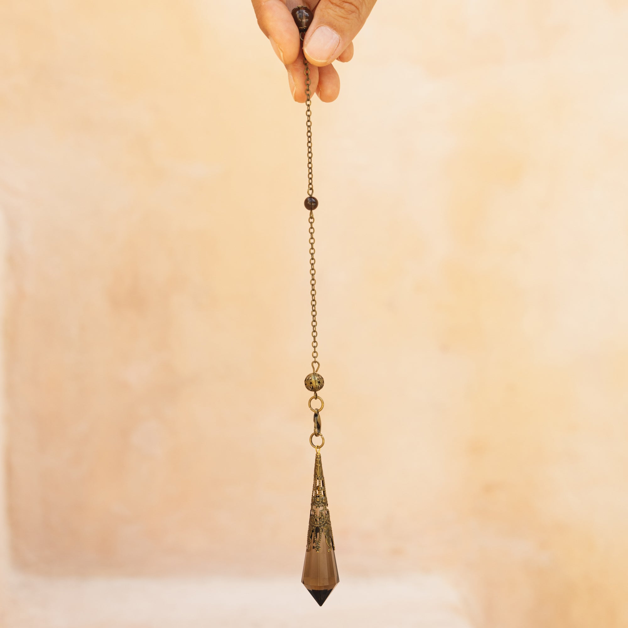 Natural Smoky Quartz Crystal Divination Pendulum