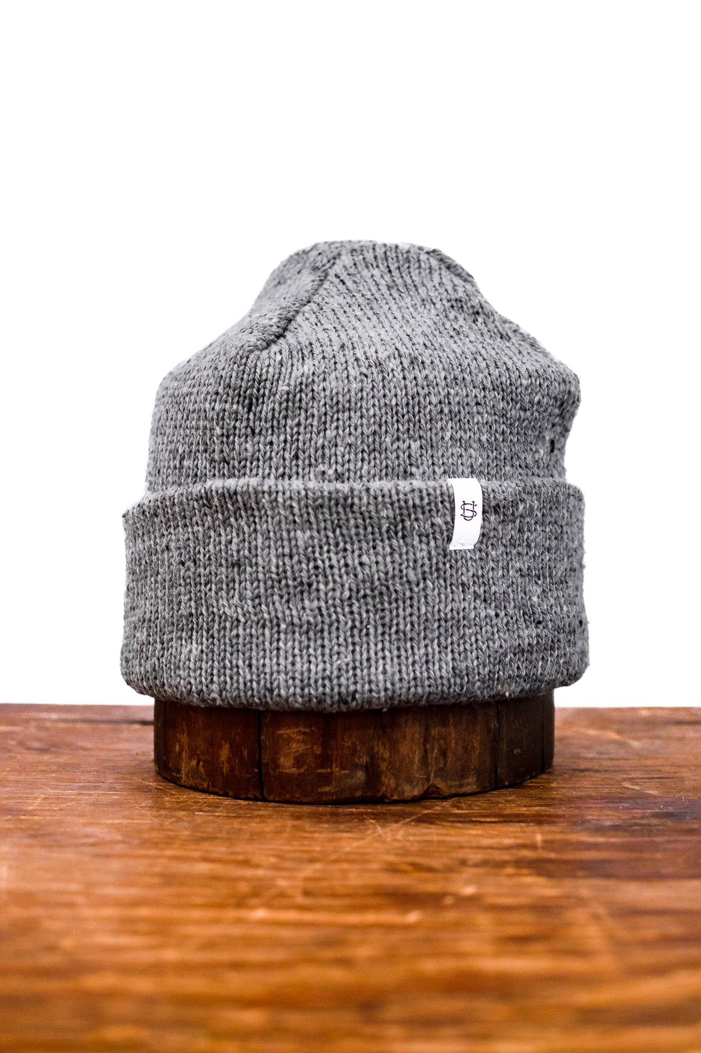 Grey Tweed Ragg Wool Beanie