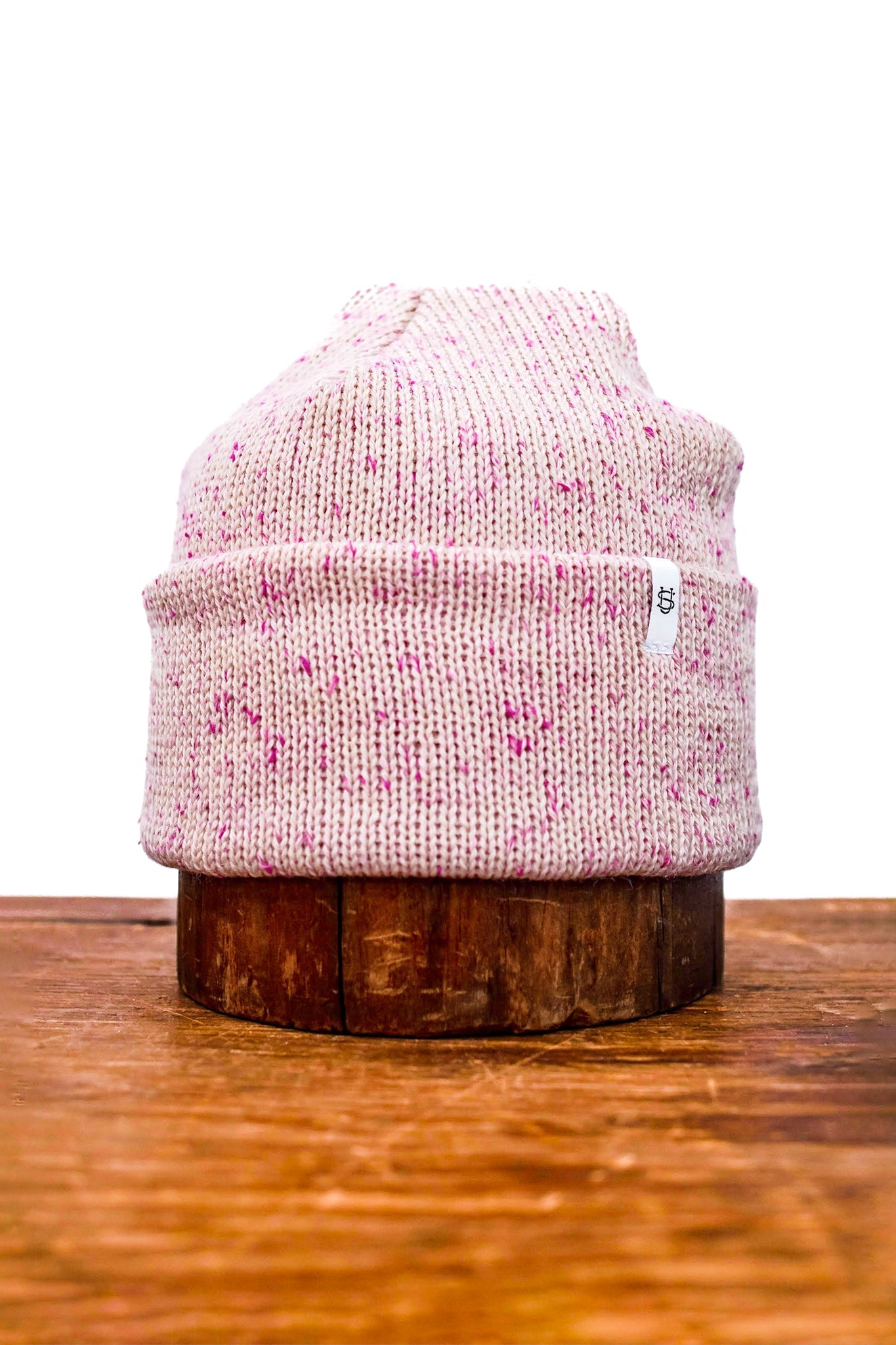 Gorro de lana de raglán de tweed con flores de cerezo