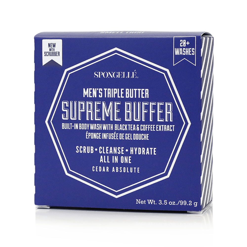 Spongellé 20+ Men's Supreme Buffer | Black Scrubber