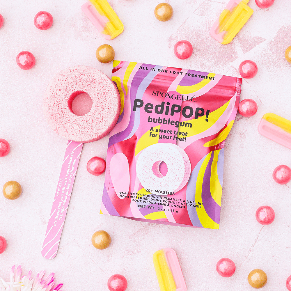 Spongellé Bubblegum | PediPOP! Pedi Buffer & Nail File