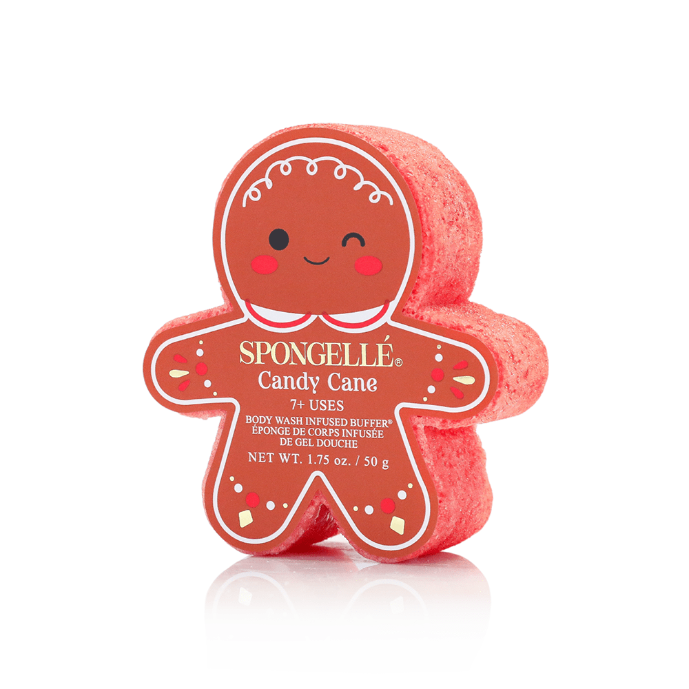 Spongellé Candy Cane | Holiday Gingerbread