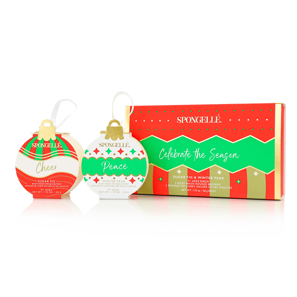 Spongellé Celebrate the Season | Holiday Ornament Gift Set