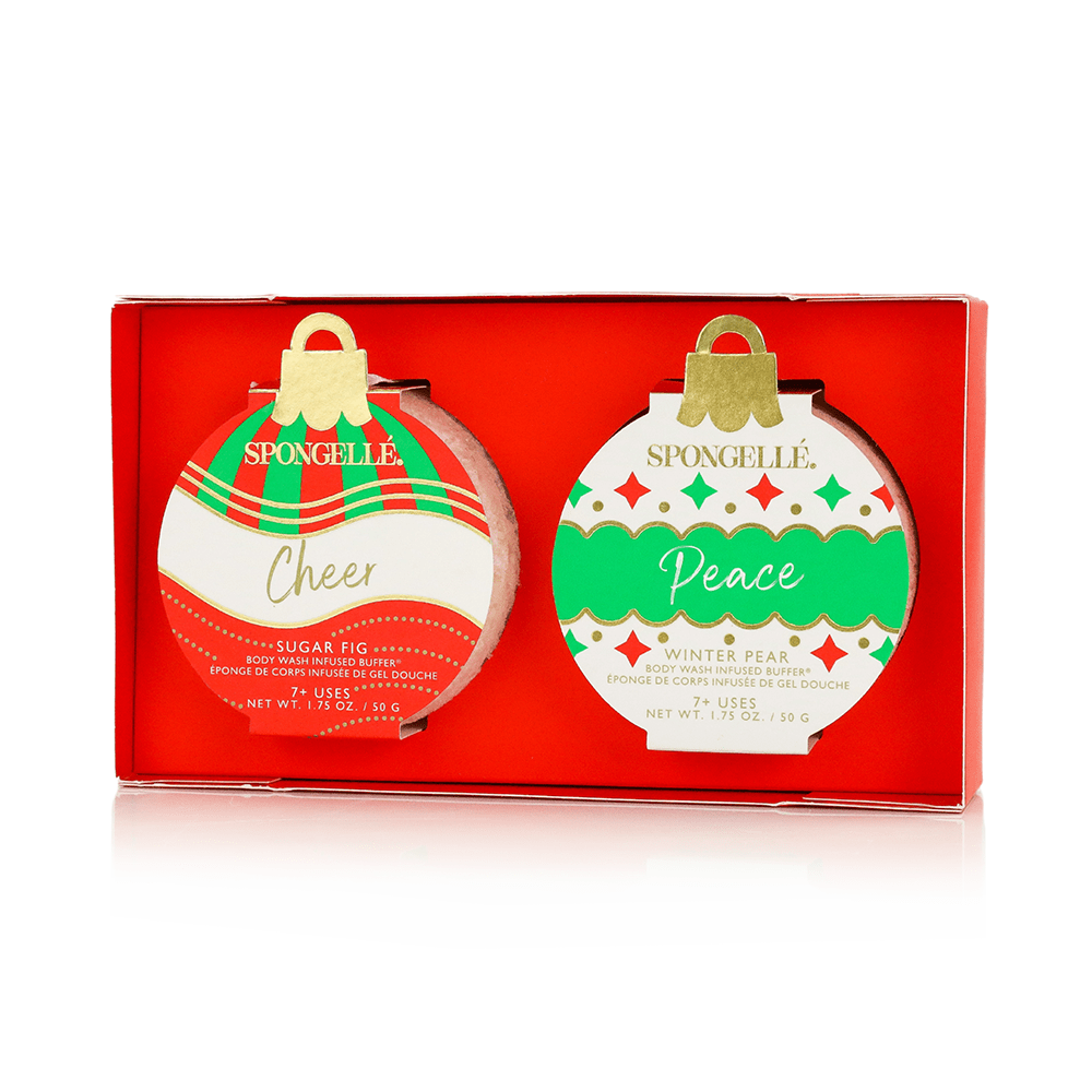 Spongellé Celebrate the Season | Holiday Ornament Gift Set