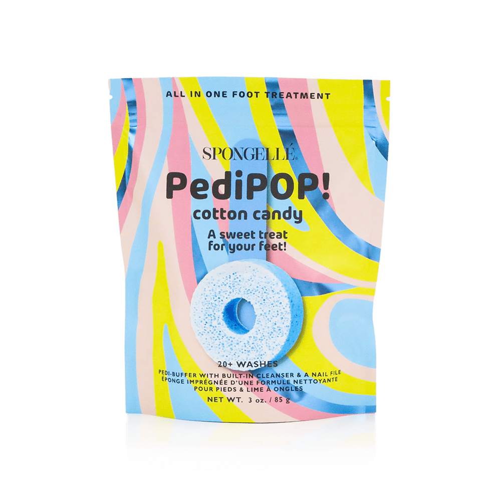 Spongellé Cotton Candy | PediPOP! Pedi Buffer & Nail File