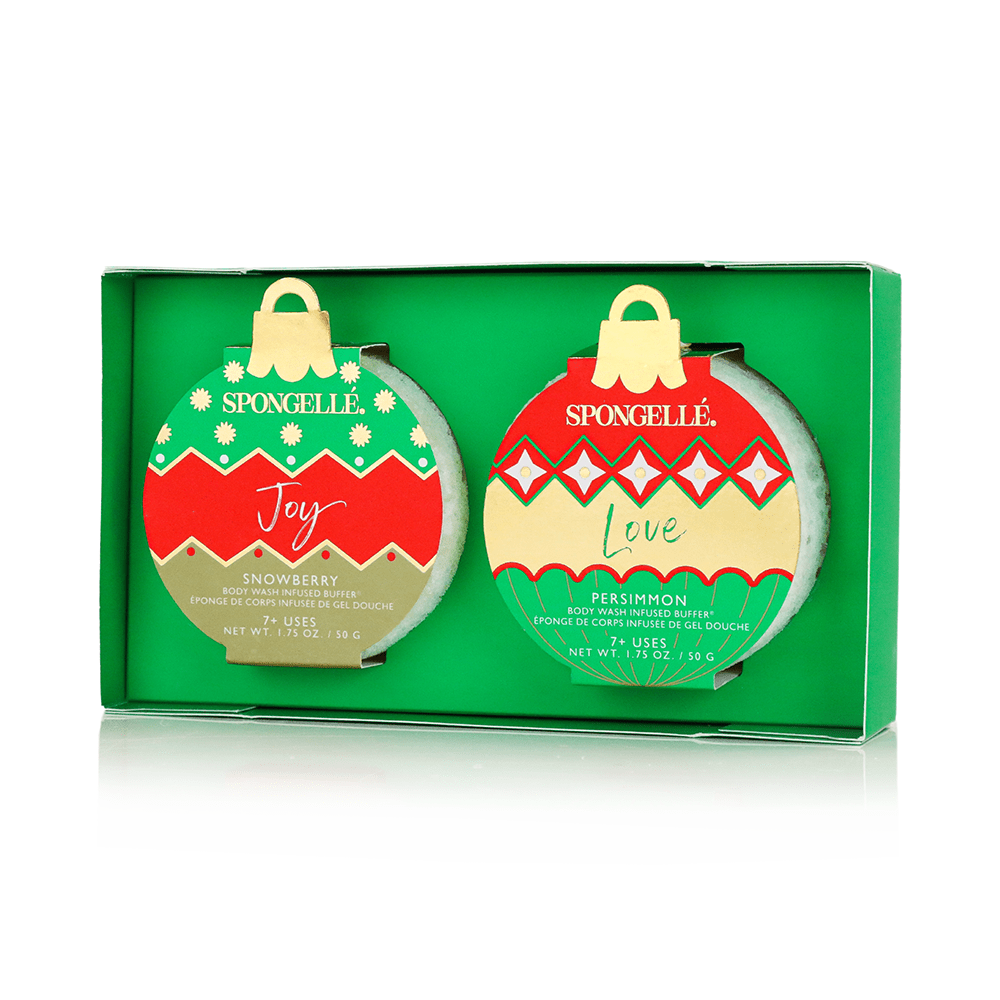 Spongellé Deck the Halls | Holiday Ornament Gift Set