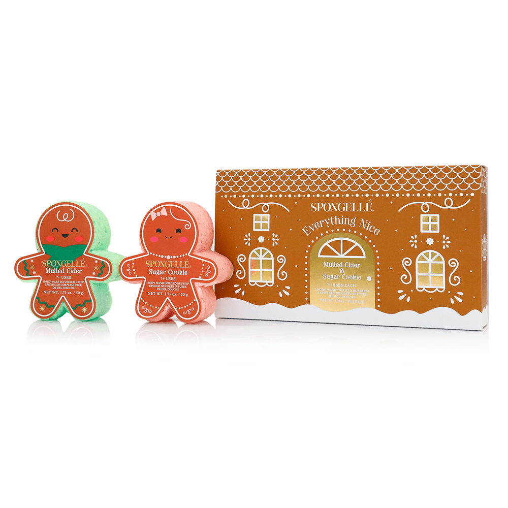 Spongellé Everything Nice | Holiday Gingerbread Gift Set