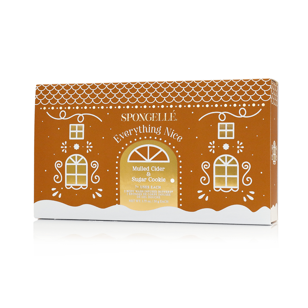 Spongellé Everything Nice | Holiday Gingerbread Gift Set