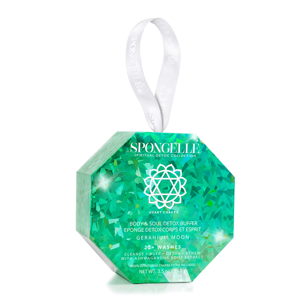 Spongellé Geranium Moon | Spiritual Detox (Green Aventurine)