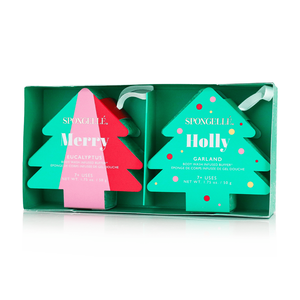 Spongellé Happy Holidays | Holiday Tree Gift Set