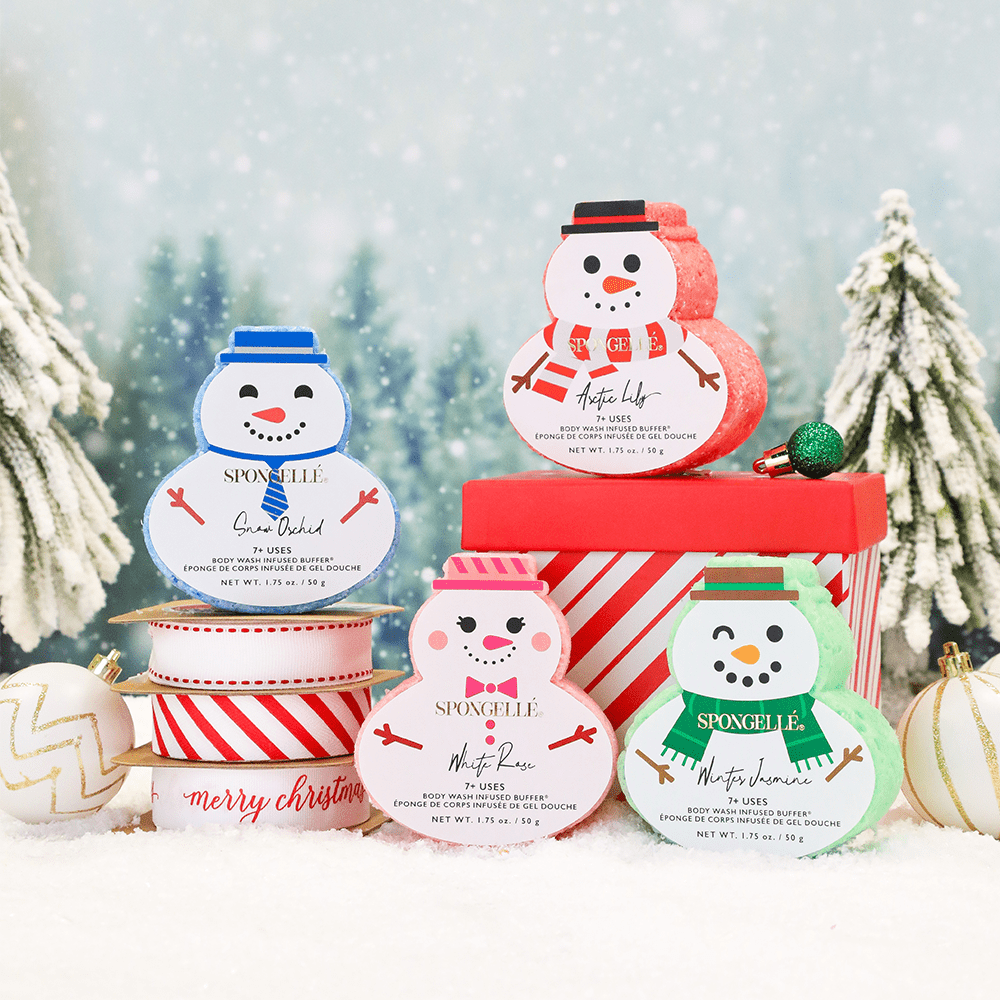 Spongellé Holiday Snowman Assorted Pack