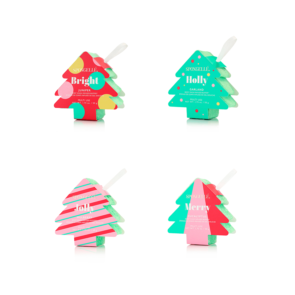 Spongellé Holiday Tree Multi - Use Assorted Pack