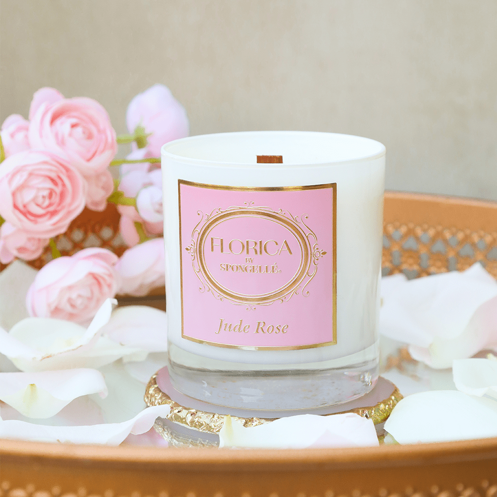 Spongellé Jude Rose Candle | Florica