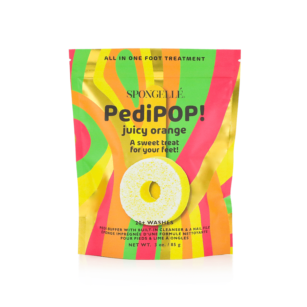 Spongellé Juicy Orange | PediPOP! Pedi Buffer & Nail File