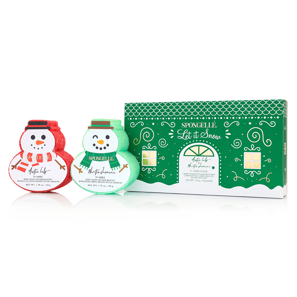 Spongellé Let It Snow | Holiday Snowman Gift Set