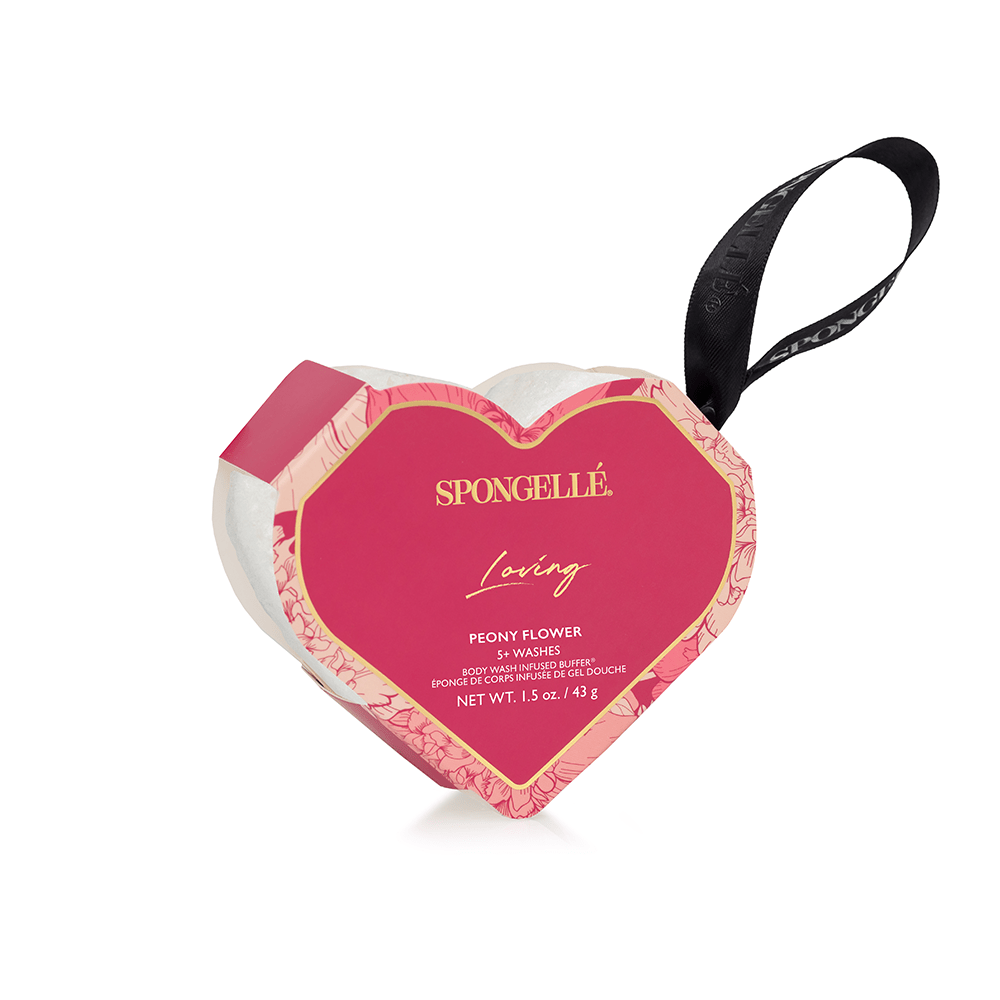 Spongellé Loving | Peony Flower Heart Buffer