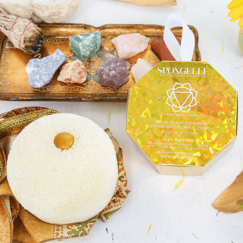 Spongellé Mystic Ginger | Spiritual Detox (Yellow Jade)