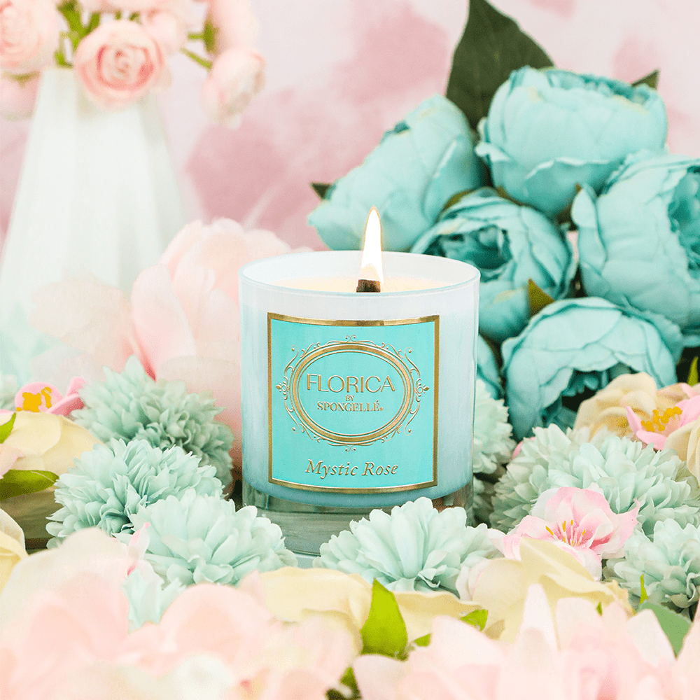 Spongellé Mystic Rose Candle | Florica