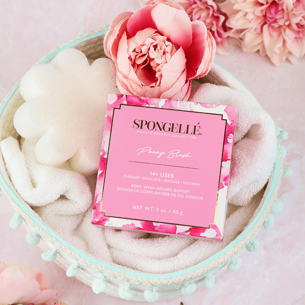 Spongellé Peony Blush | Boxed Flower