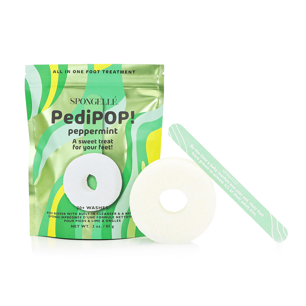 Spongellé Peppermint | PediPOP! Pedi Buffer & Nail File