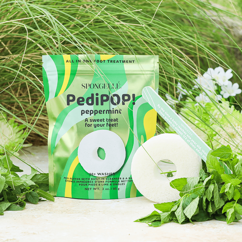 Spongellé Peppermint | PediPOP! Pedi Buffer & Nail File