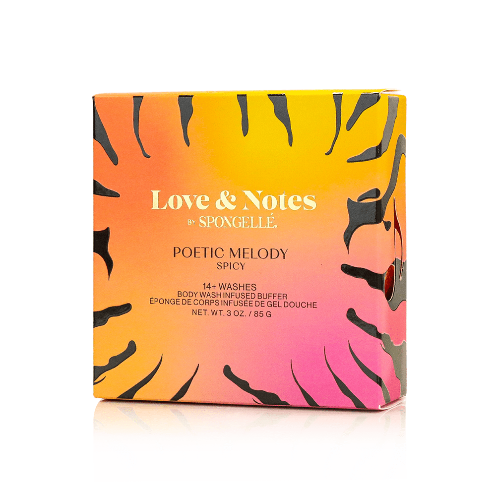 Spongellé Poetic Melody | Love & Notes Body Buffer