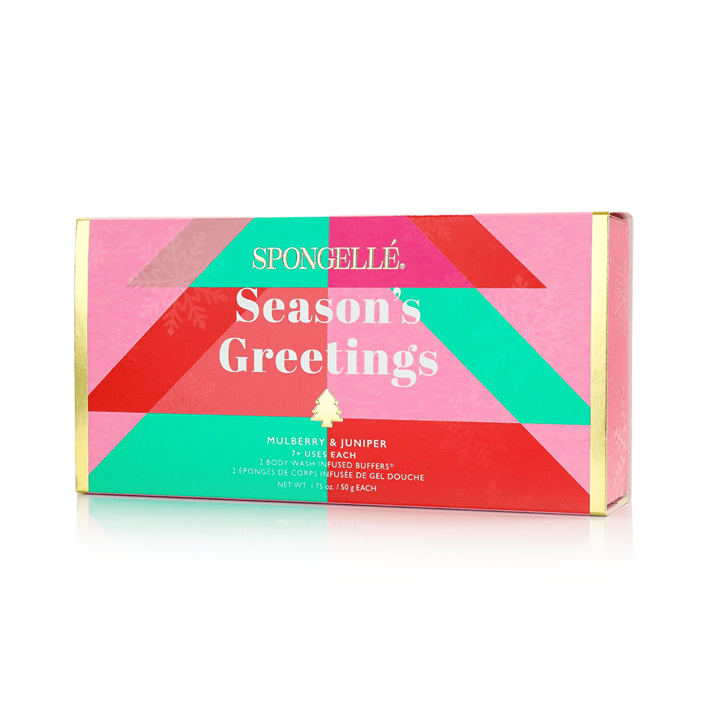 Spongellé Season's Greetings | Holiday Tree Gift Set