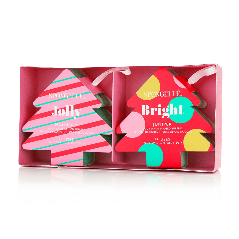 Spongellé Season's Greetings | Holiday Tree Gift Set