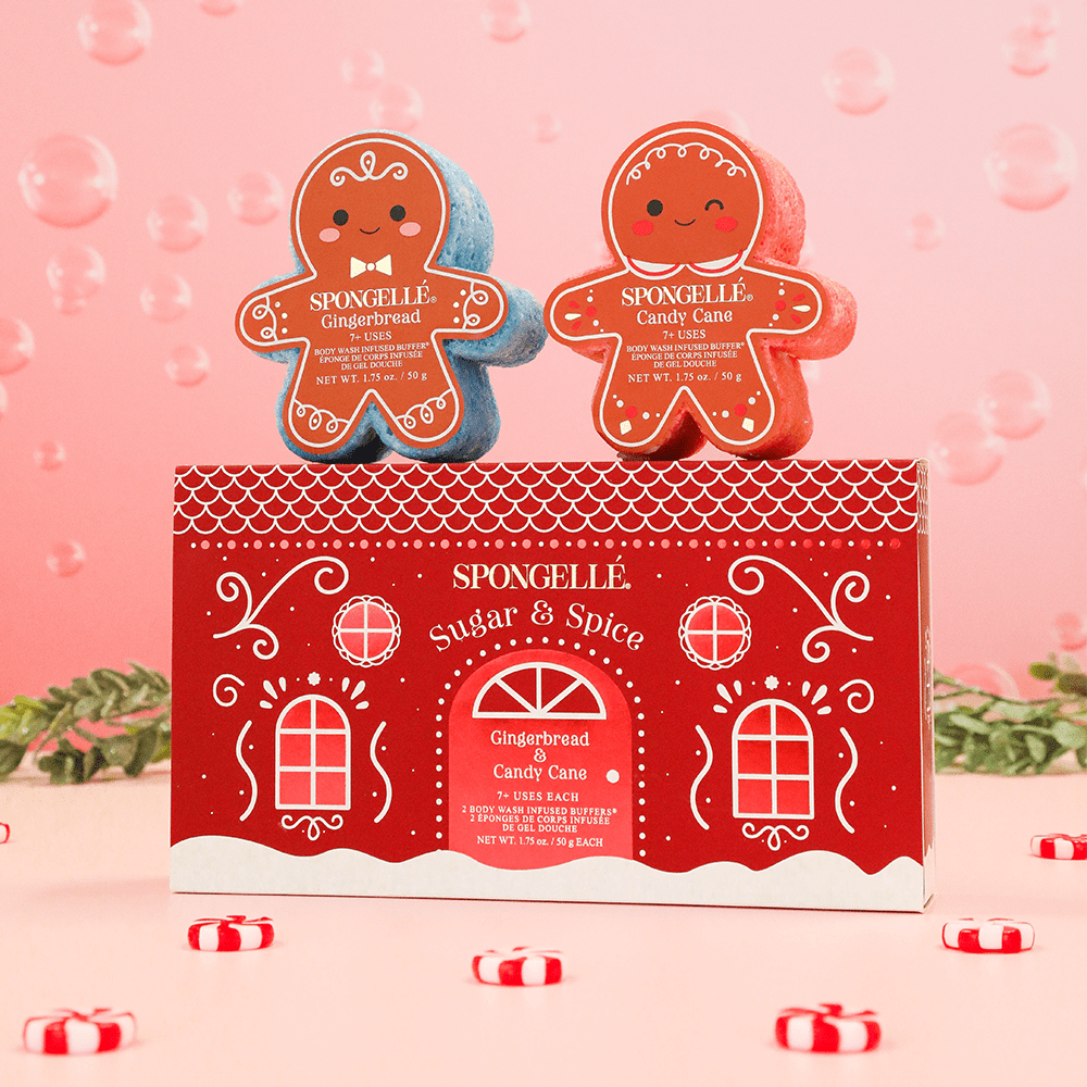 Spongellé Sugar & Spice | Holiday Gingerbread Gift Set