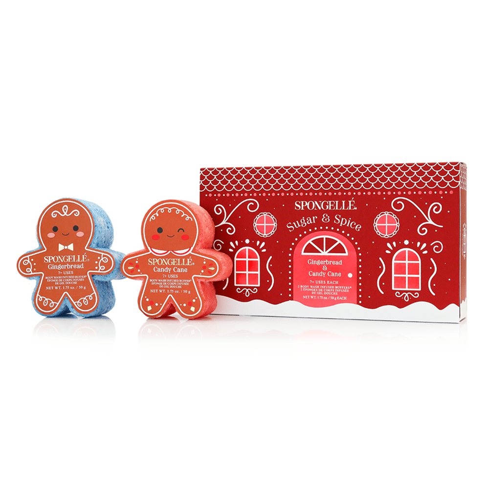 Spongellé Sugar & Spice | Holiday Gingerbread Gift Set