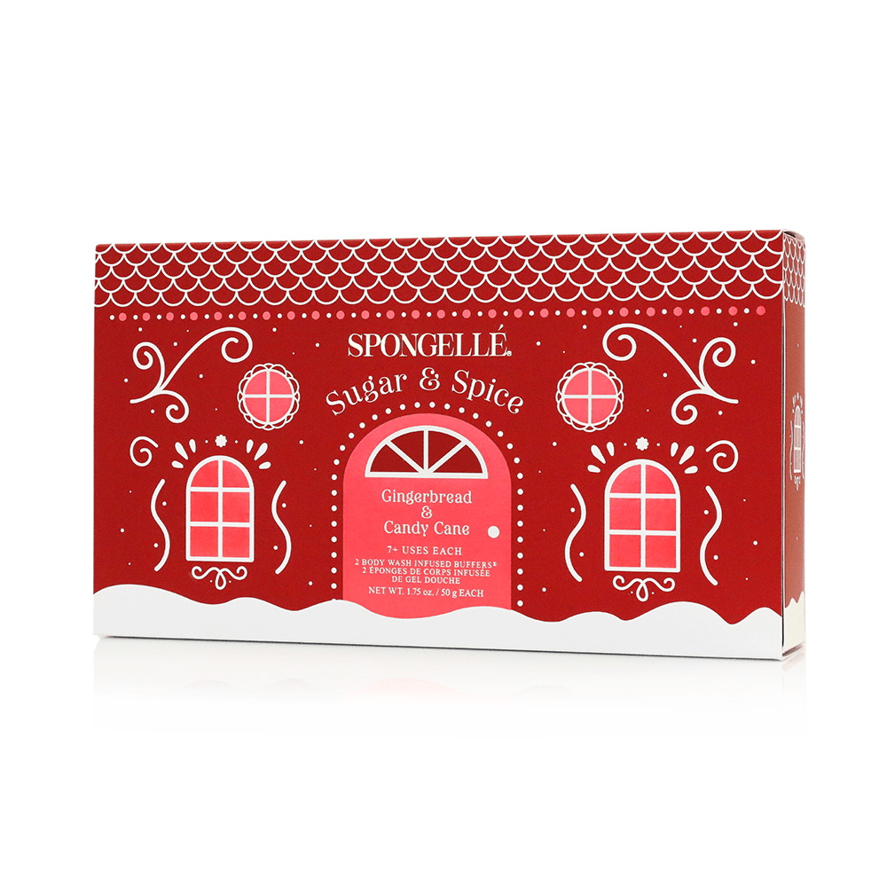 Spongellé Sugar & Spice | Holiday Gingerbread Gift Set