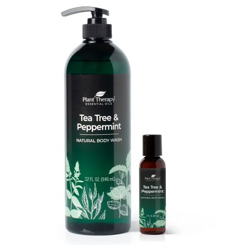 Gel de baño de árbol de té y menta