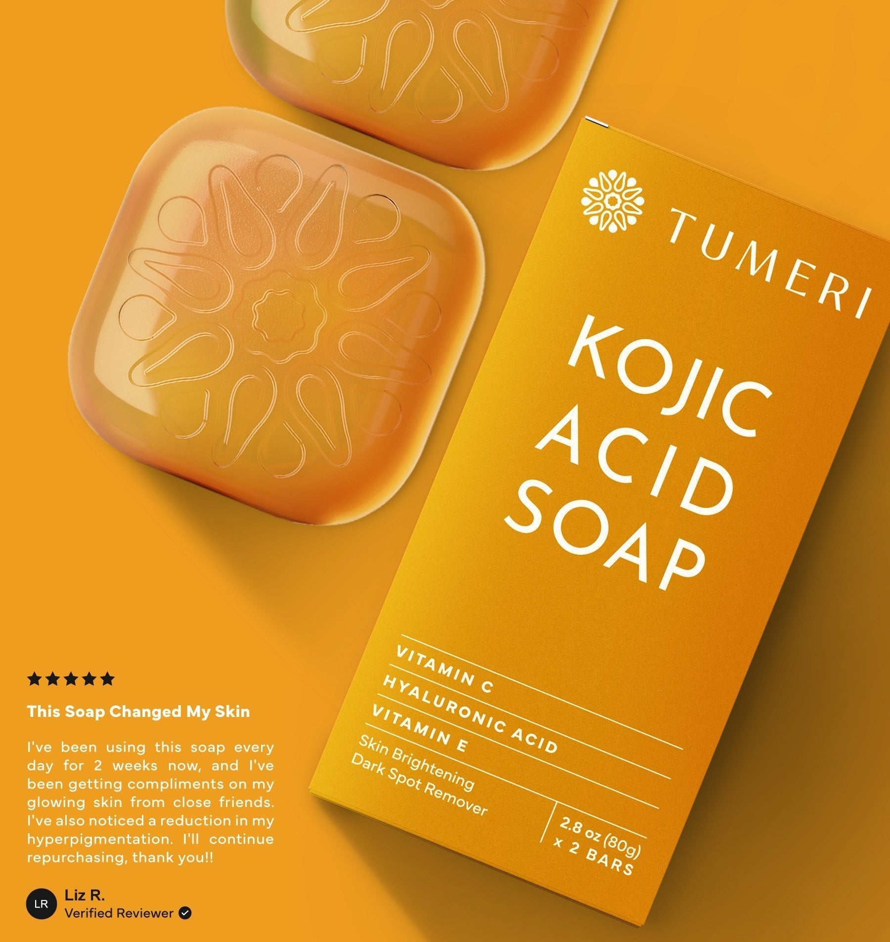 TUMERIKojic Acid Soap - Face and Body - M.S Skincare