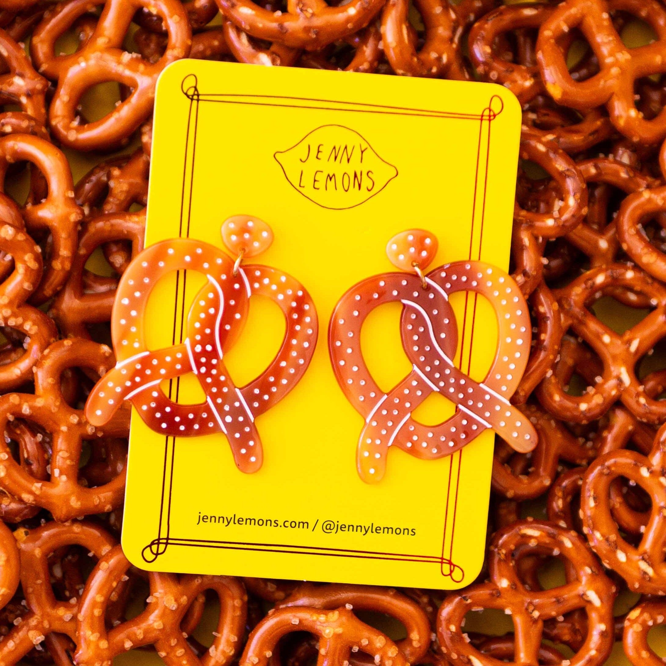 Pretzel Acetate Earrings