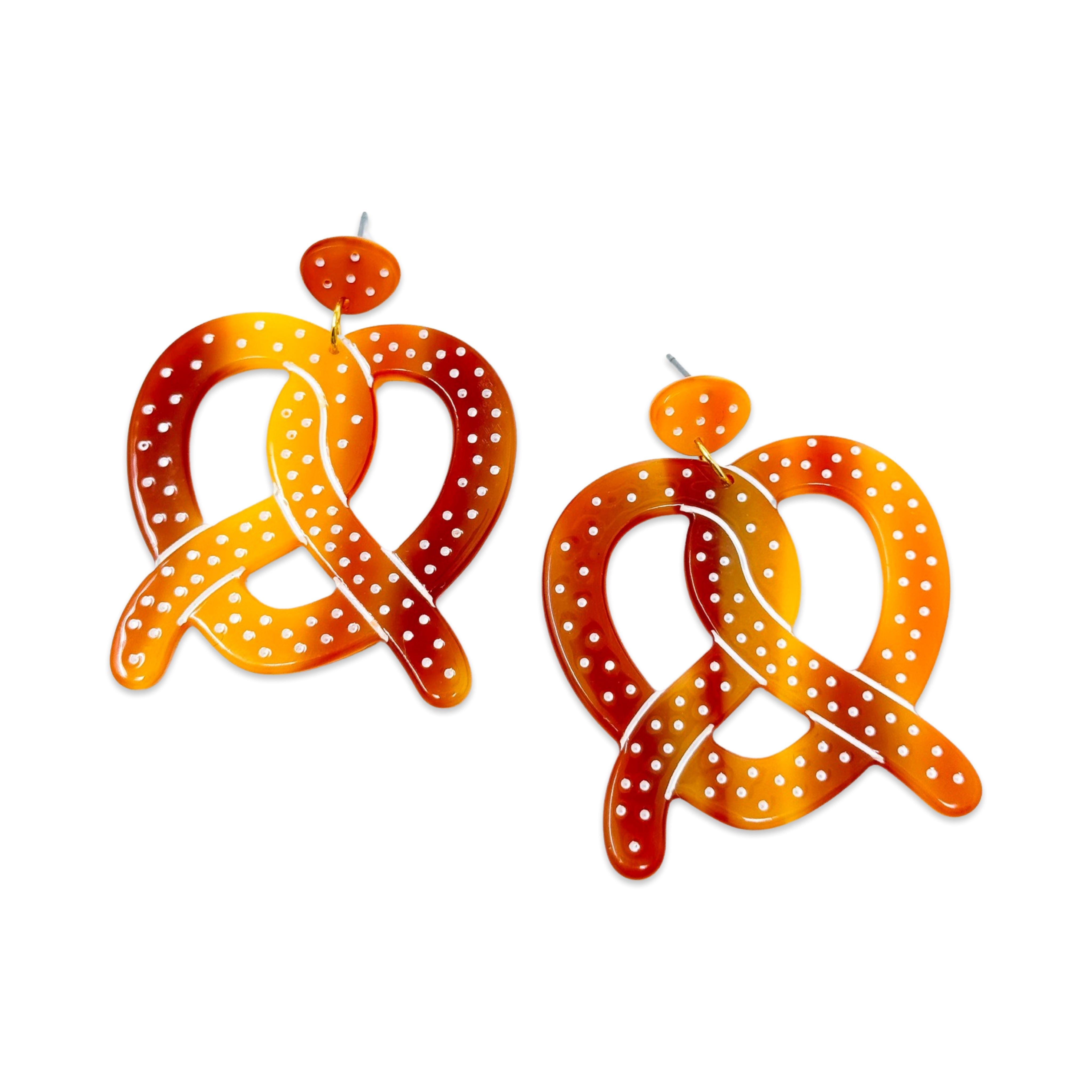 Pretzel Acetate Earrings