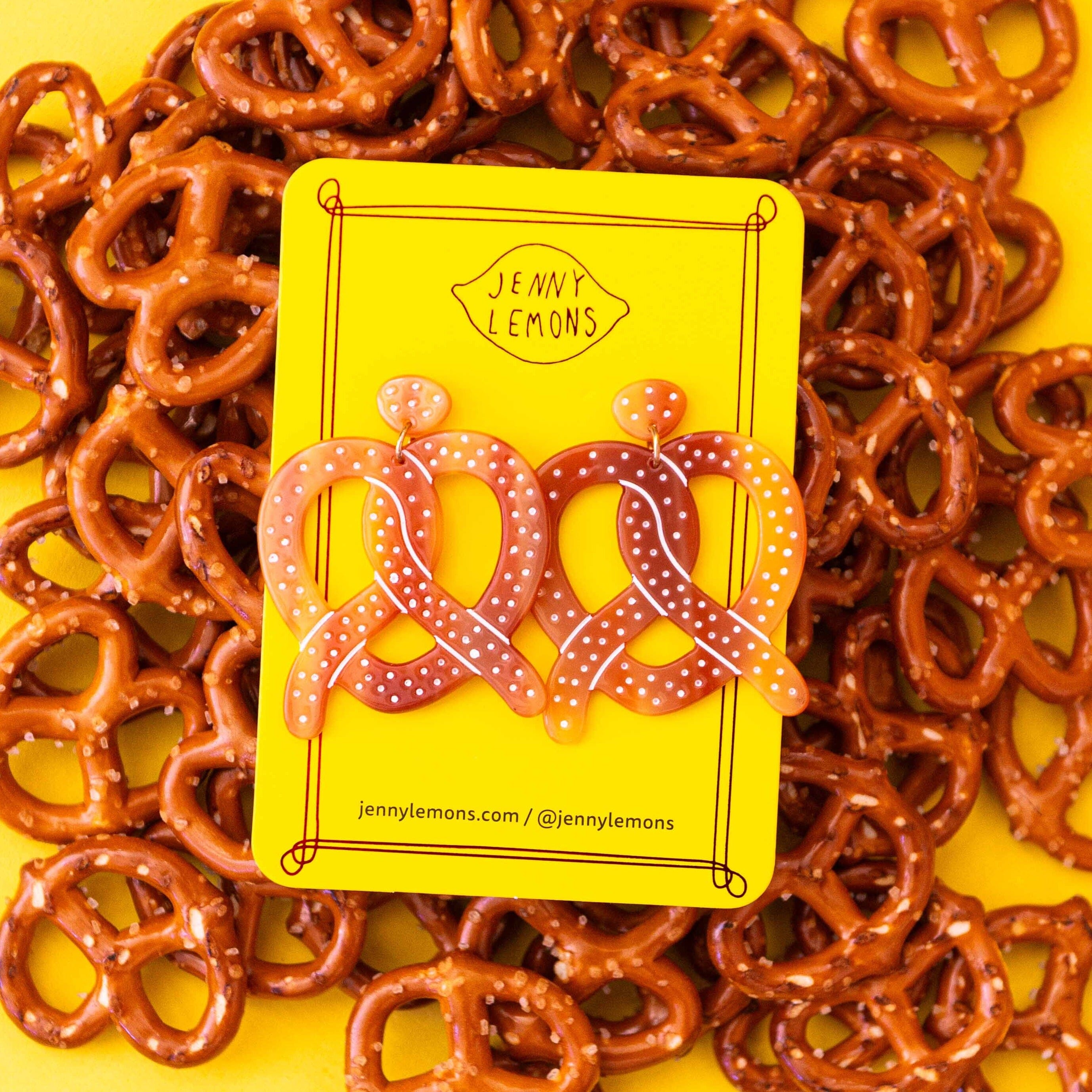 Pretzel Acetate Earrings