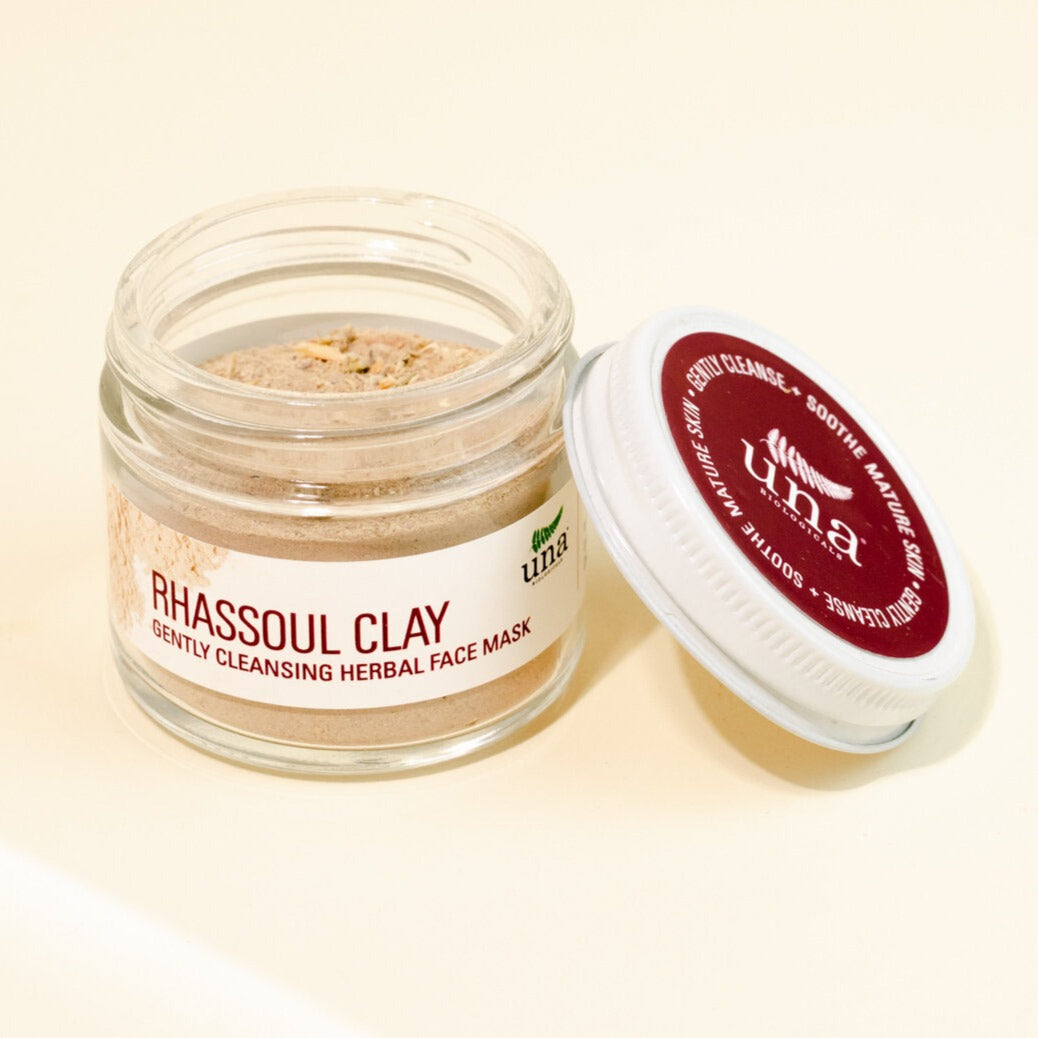 Rhassoul Gentle Cleanse Herbal Face Mask | Face Care | Una Biologicals Skin Care