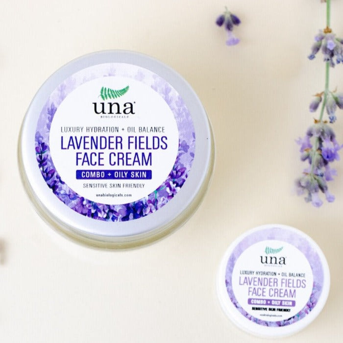 Crema facial Lavender Fields | Cuidado de la piel Una Biologicals