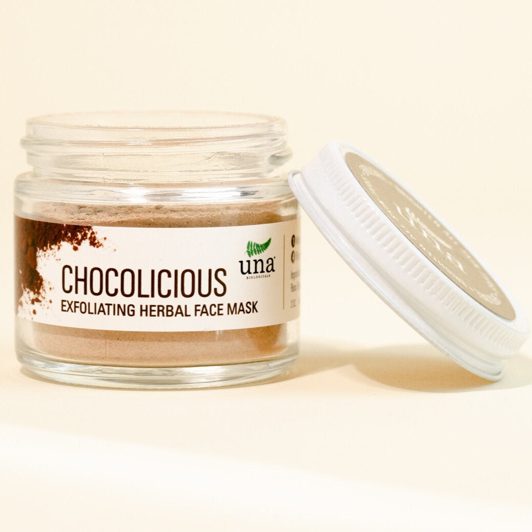 Chocolicious Exfoliating Herbal Face Mask |  Face Care | Una Biologicals Skin Care