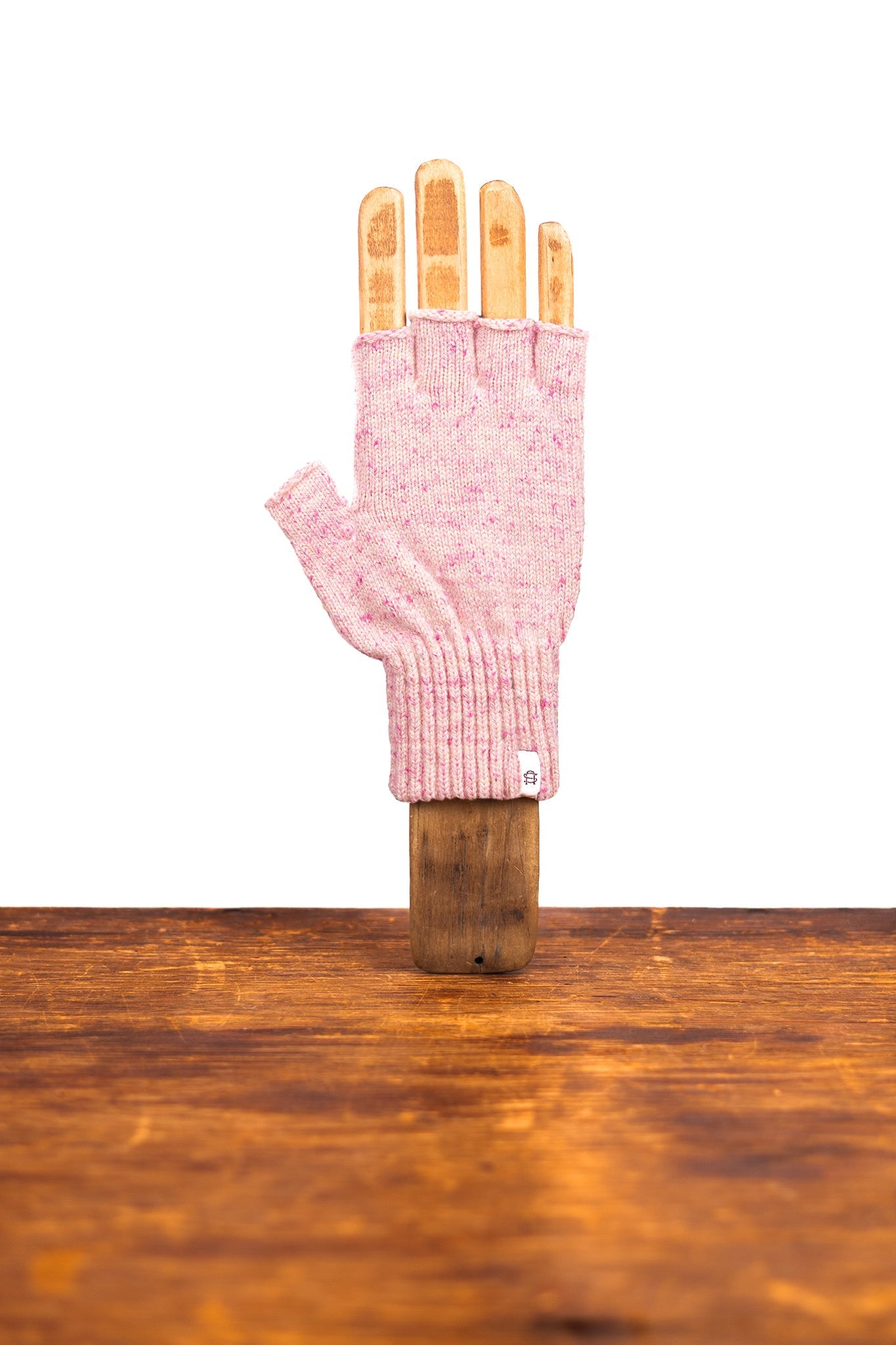 UPSTATE STOCK Cherry Blossom Tweed Fingerless Ragg Wool Gloves - M.S Skincare