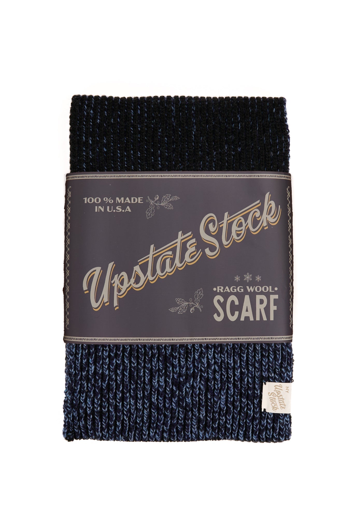 UPSTATE STOCK Denim Melange Ragg Wool Scarf