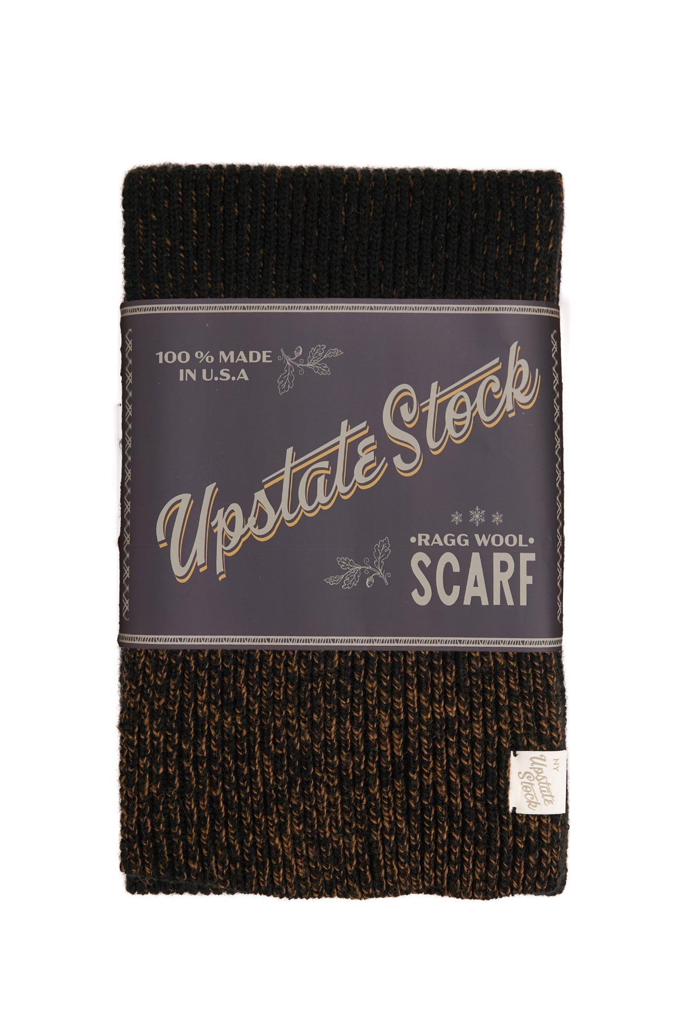 UPSTATE STOCK Rust Melange Ragg Wool Scarf