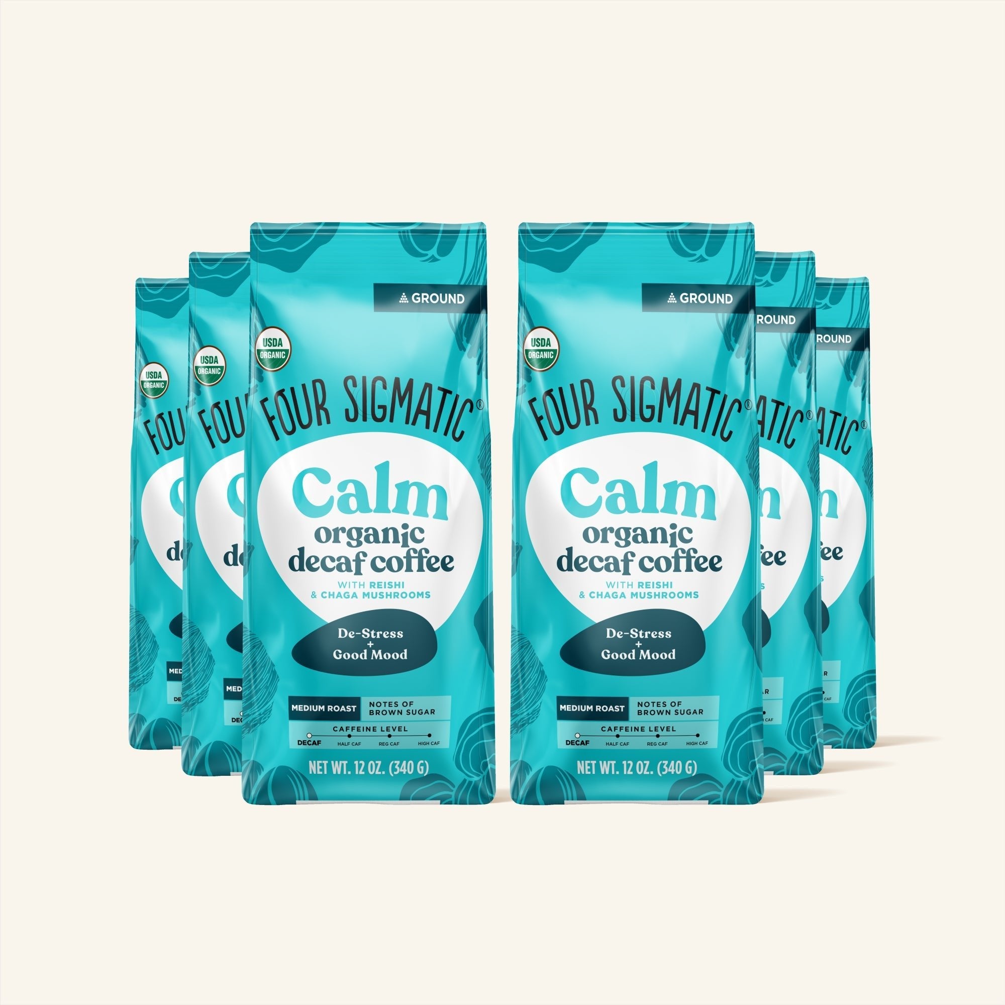 US Four SigmaticCalm Decaf Ground Coffee Bag - M.S Skincare