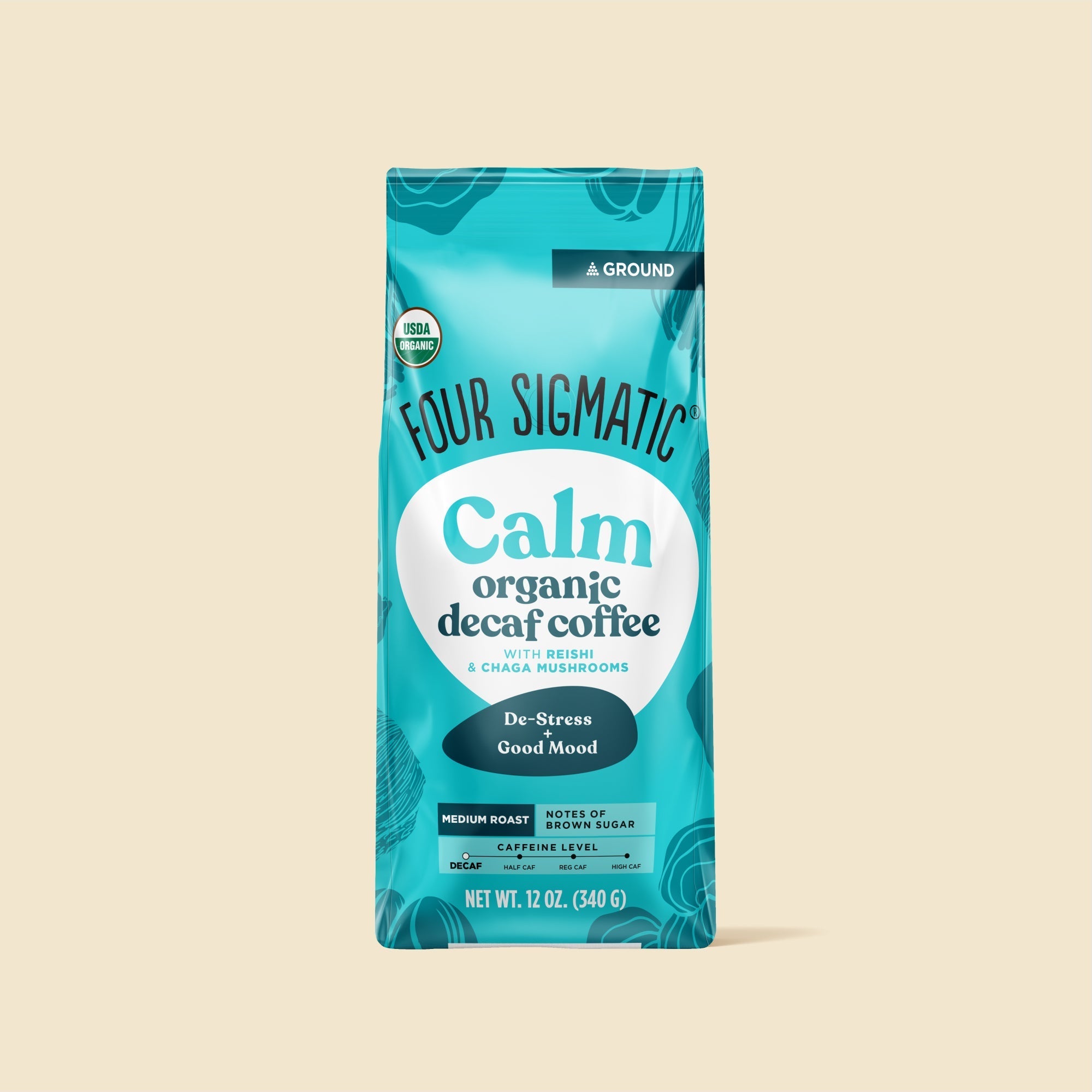 US Four SigmaticCalm Decaf Ground Coffee Bag - M.S Skincare