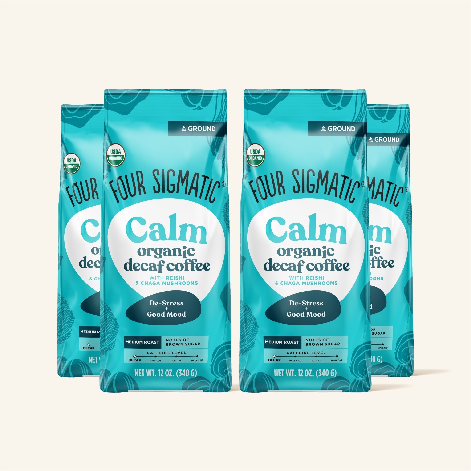 US Four SigmaticCalm Decaf Ground Coffee Bag - M.S Skincare