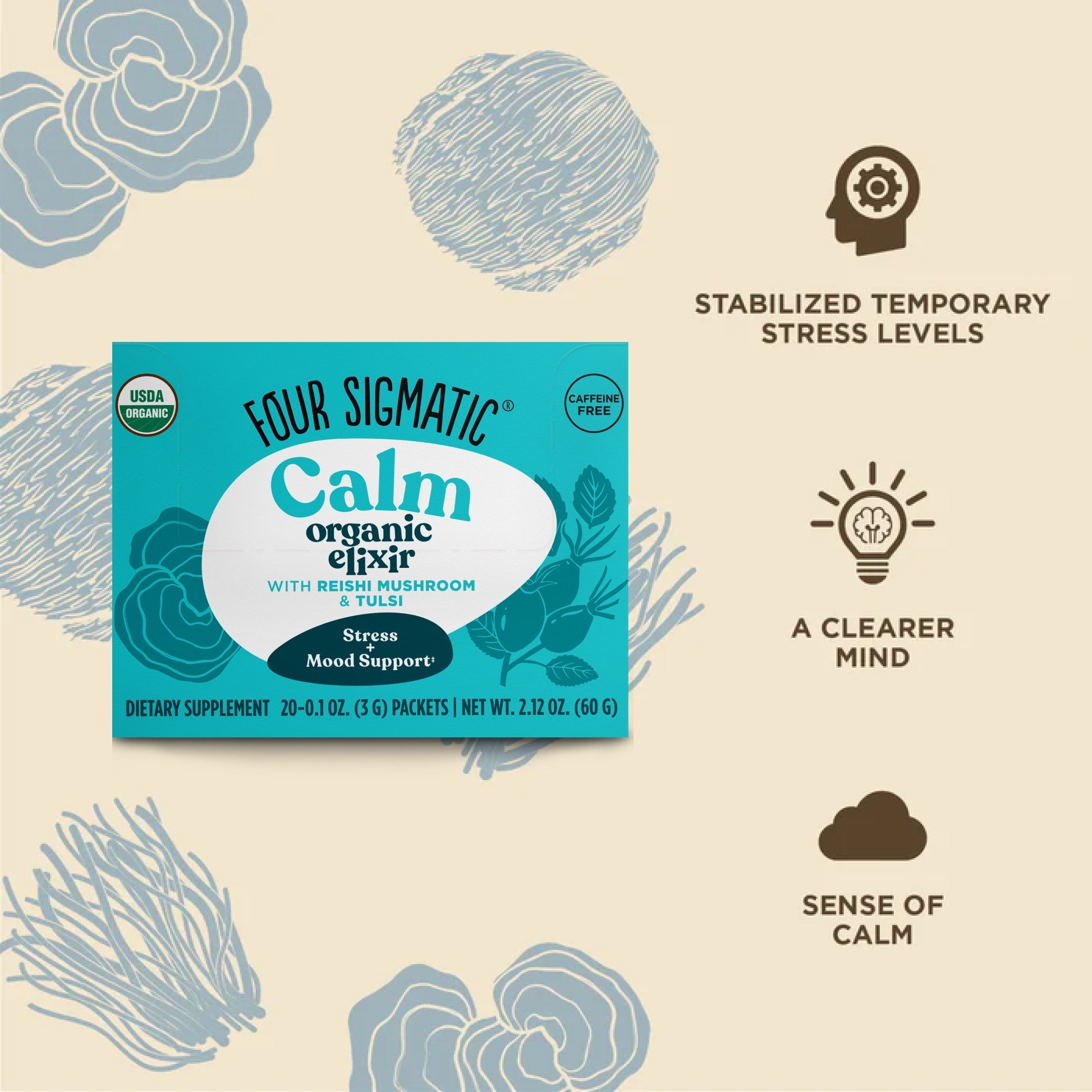 US Four Sigmatic Calm Elixir, Packets