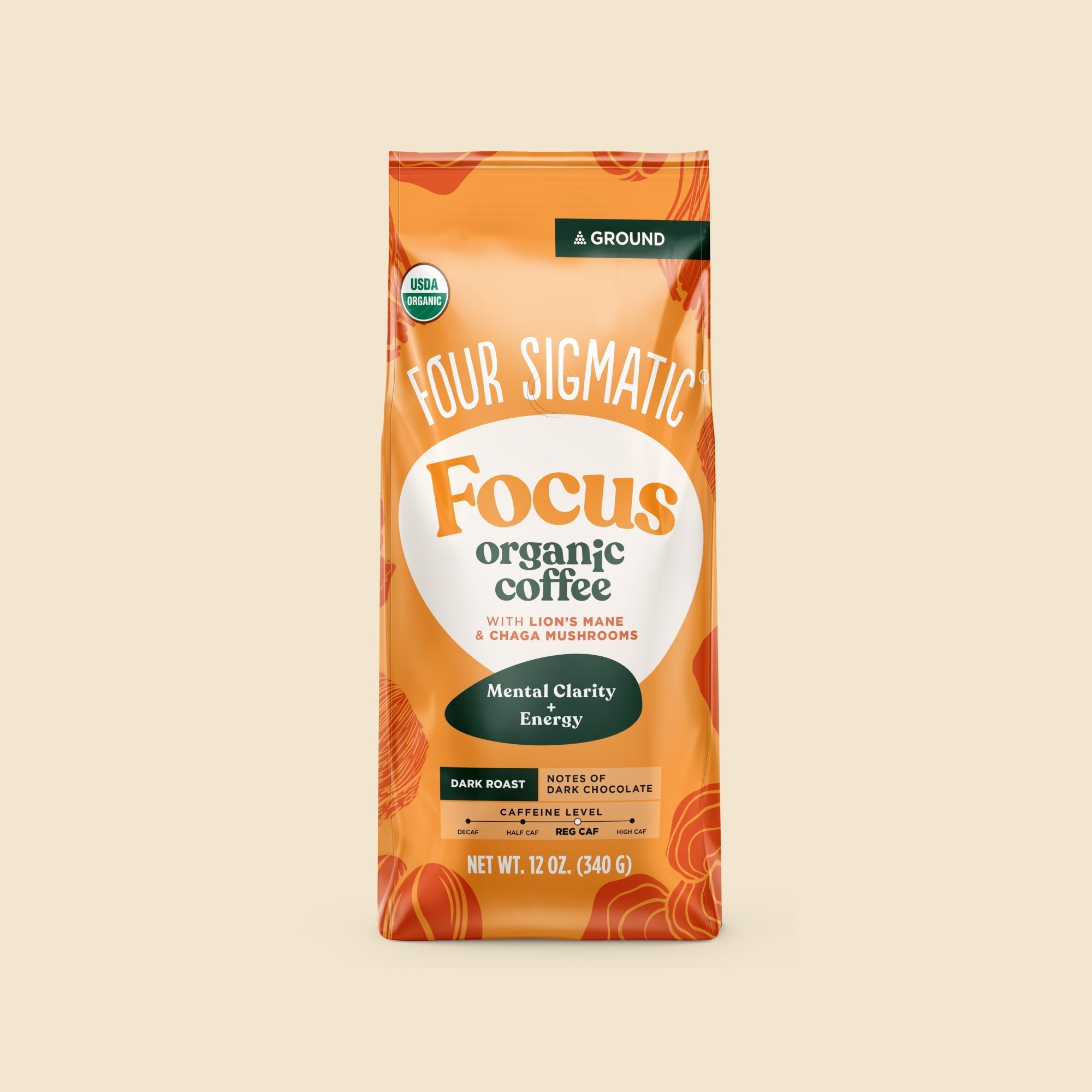 US Four Sigmatic Focus Ground Coffee Bag