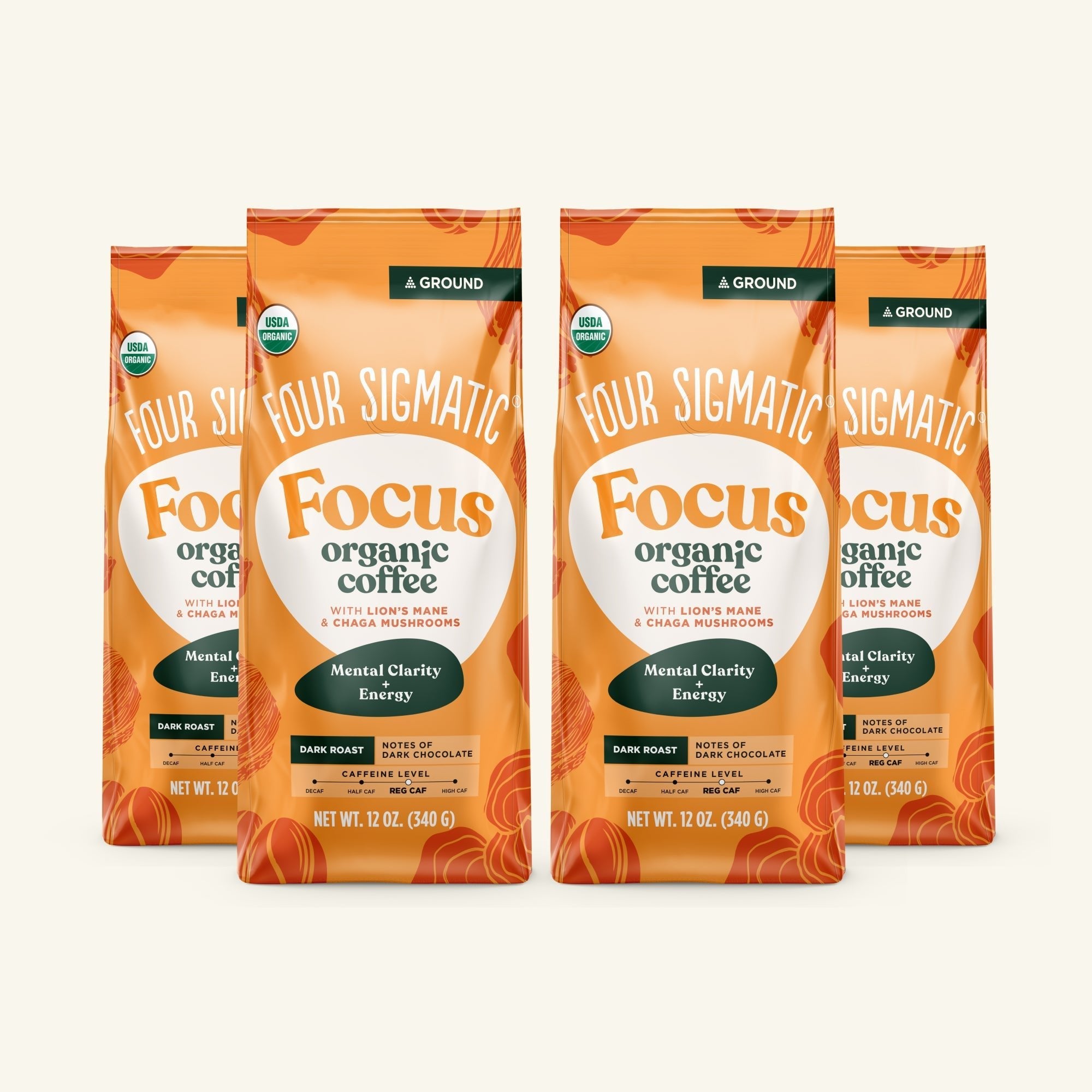 US Four Sigmatic Focus Ground Coffee Bag